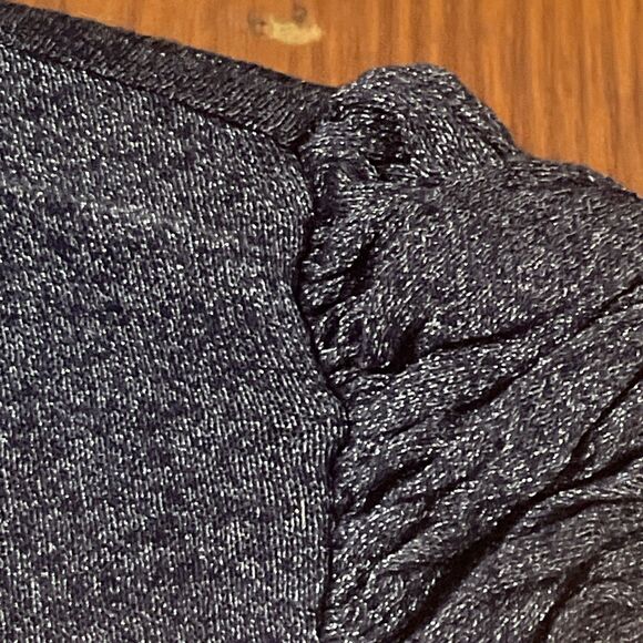 Vero Moda Thin Light Sweater Wide Stripe Metallic Orange Tan Gray Knit SZ S NWT - Picture 3 of 8